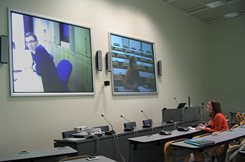 Eerste test videoconferentie